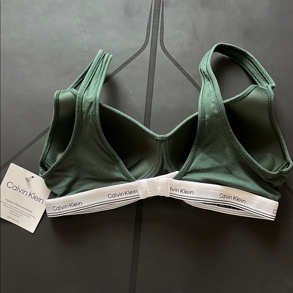 Calvin Klein Forest Green Bralette - Picture 4 of 5